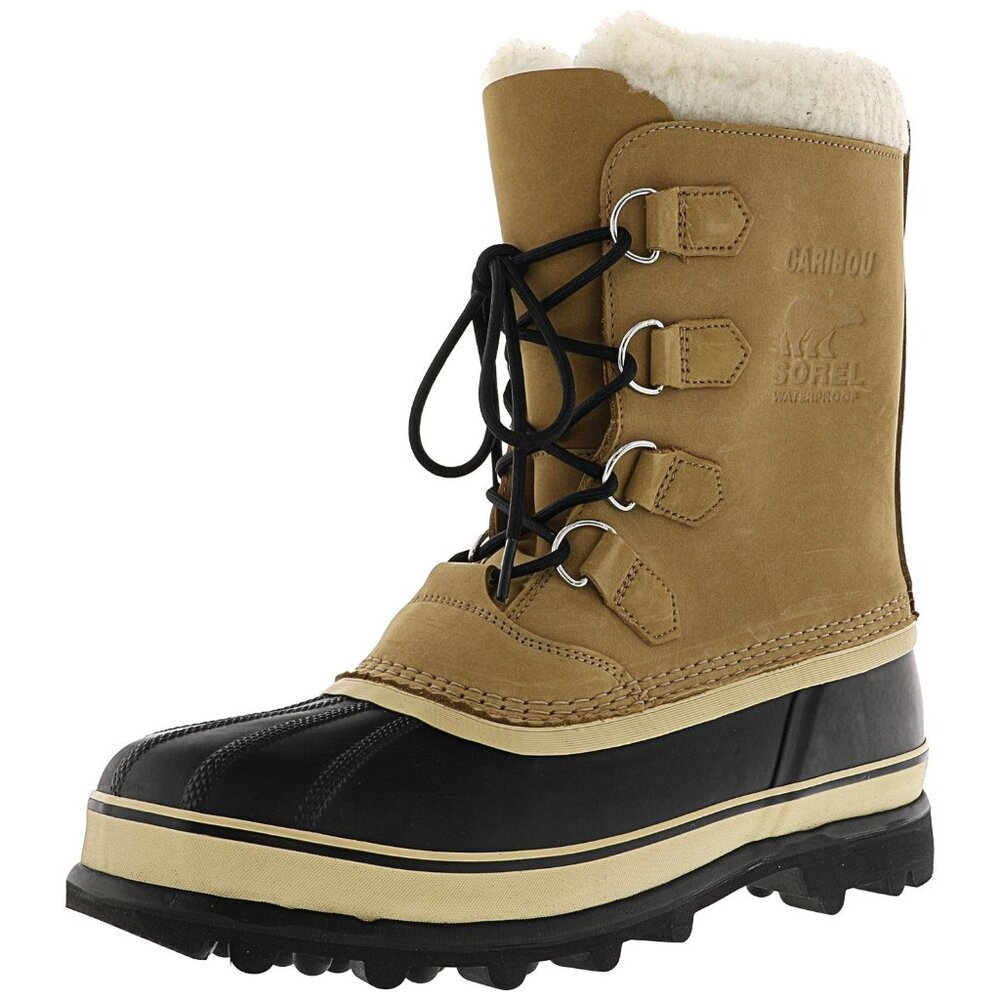 SOREL Caribou Men's Waterproof Boot Size 9 - Tan Insulated NEW - Picture 10 of 10